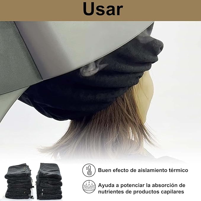 Hair Steamer Use With Shampoo Bowl Hair Wash Reclining Chair Micro Mist Hair Steamer Mister Hooded Hair Care Proffessioanl (10pcs Black Hood)