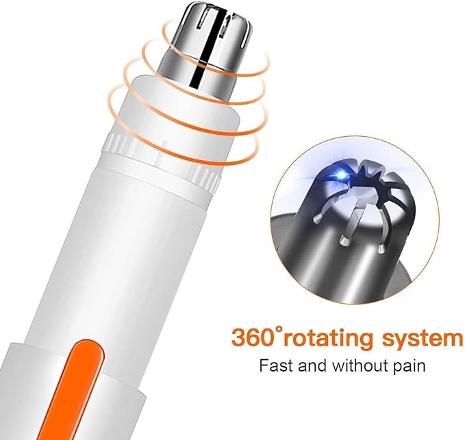 WEedsy Nose Hair Trimmer-Professional Painless Ear Nose Hair Trimmer for Men and WomenUSB Rechargeable Nose Hair TrimmerWaterproof Dual Edge Blades for Easy Cleaning