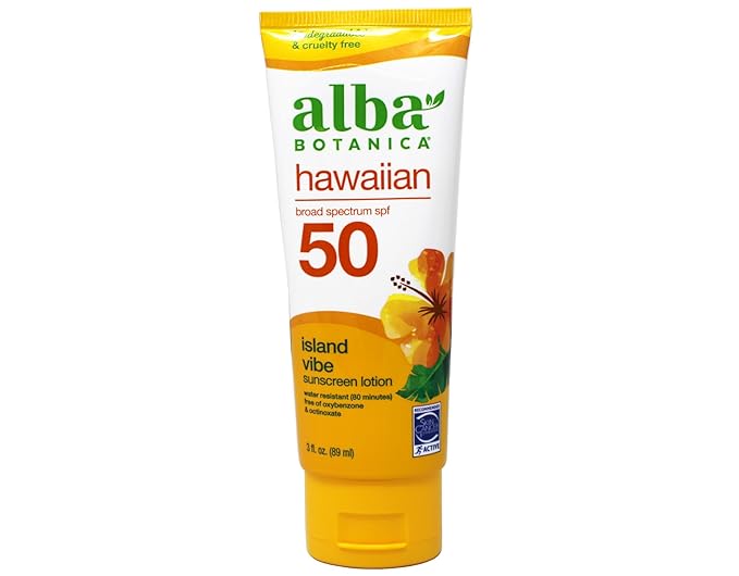 Alba Botanica Hawaiian Island Vibe Sunscreen SPF 50 3 fl oz (Pack of 2)