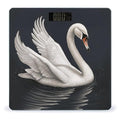 White Swan Scale with LCD Precision Weighing Scales Sturdy Tempered Glass Weight Scales Easy-to-Read Anti-Slip Weight Digital Bathroom Scale for Daily