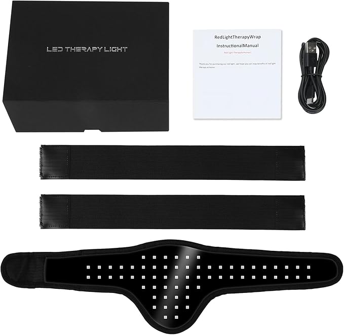 Red Light Physical Therapy Device 660NM+850NM Wavelength Wearable Infrared Light Therapy Device for Recovery Abdomen Buttocks and Back of Cats/Dogs