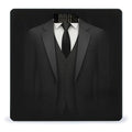 Men's Fashion Automatic Switch Digital Bathroom Weighing Scale Smart Scale Black Tie Tuxedo