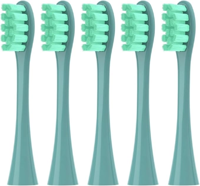 5pcs Replacement Brush HeadsCompatible for Toothbrush Heads for Oclean X Pro Digital X Lite X10 X Ultra Air2 F1(5 Green)