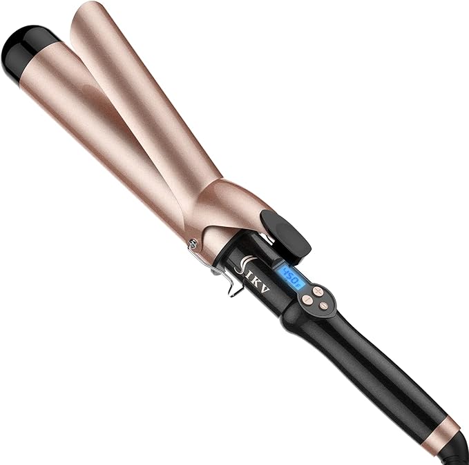 1 3/4 Inch Extra Long Barrel Curling Iron 1.75 Large Barrel for Long Hair Ceramic Tourmaline