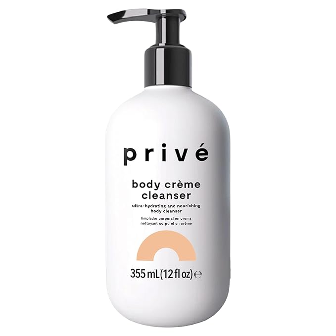 Privé Ultra-Hydrating Body Creme Cleanser - for Dry Skin Moisturizing Cleanser - Gentle Every Day Spa-Like Indulgence - Suitable for Sensitive Skin - 12 fl oz