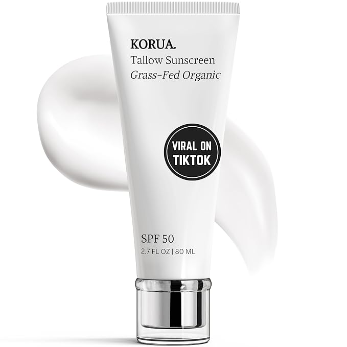 Grass Fed Tallow Sunscreen 80ML with Non Nano Zinc Oxide 25%