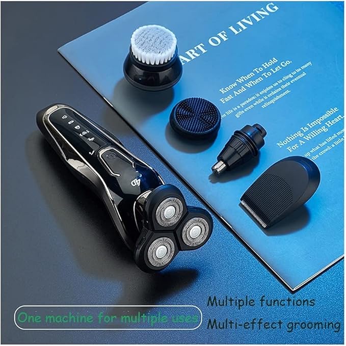 Electric Shaver Razor Cordless Beard Trimmer for Men Nose Hair Trimmer 5 in 1 Trimmer Grooming Kit USB Rechargeable