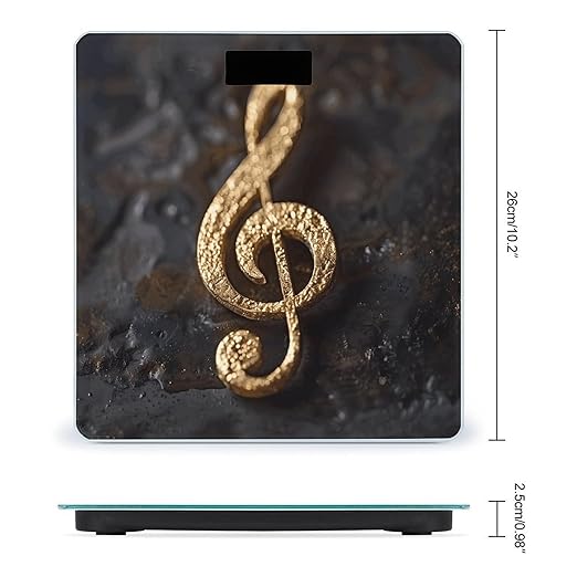 Music Note Scale for Body Weight Smart Scales Digital Bathroom Scale High Precision Weighing Scales with Large Display Weighing Machine for People