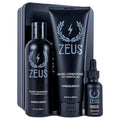 ZEUS Starter Beard Wash &amp Beard Oil Kit for Men Softens Hydrates &amp Moisturizes Facial Hair Promotes Healthy Growth &amp Shine (Made In USA) Sandalwood