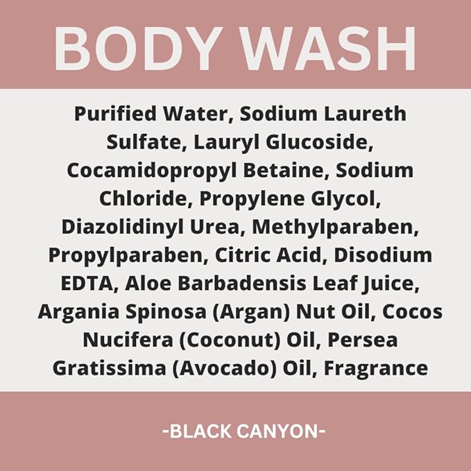 Black Canyon Night Blooming Jasmine Scented Body Wash 16 Oz