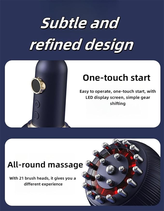 White Home Use Electric Small Physiotherapy Instrument Hand-Held Electric Massager Fully Relieve Fatigue Suitable for Physical Therapy of Legs Back Arms and Neck