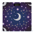 Celestial Pattern Weight ScaleClear LED Display Bathroom Digital Weighing ScaleTempered Glass Digital Bathroom Scale for Body Weight Capacity Up to 400 Lbs
