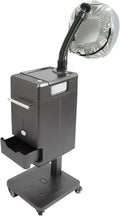500W Nano Hair Steamer Machine Adjustable Temperature &amp Mist for Hair Care Scalp Treatment Hair Dyeing with Steam Cap Wheels &amp Essential Oil Tray Salon &amp Home