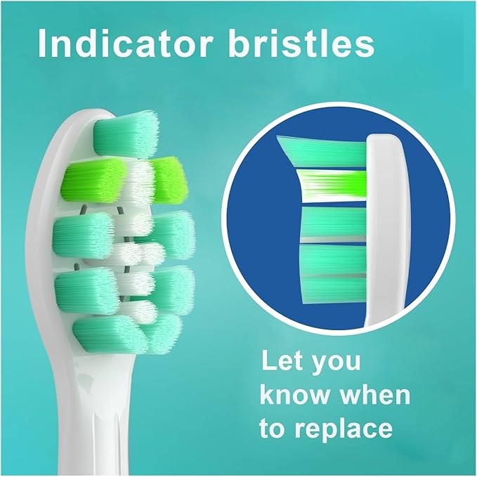 16 Replacement Toothbrush Heads Suitable for Detachable Handles(8White 8Black)