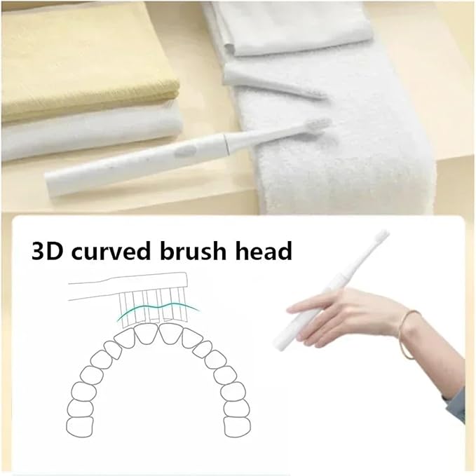10PCS Compatible for T100 Replacement Brush Heads Toothbrush Soft Bristle Nozzles(10White)