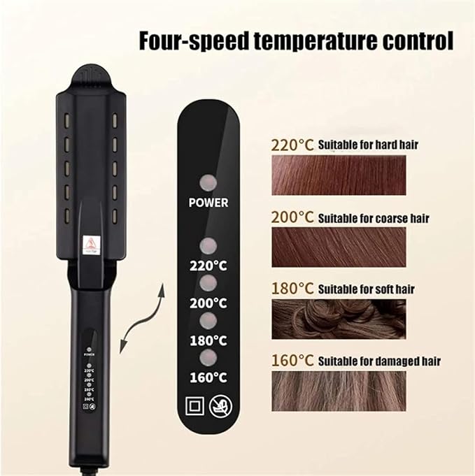 Ceramic Tourmaline Ionic Flat Iron Hair Straightener Flat Iron for Hair Professional Glider Hair Straightener Ceramic Flat Iron for All Hair Types Wet &amp Dry Using