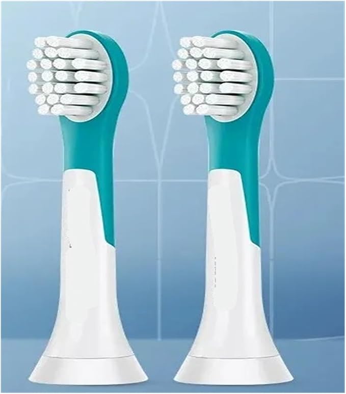 Compatible for Philips Sonicare Electric Toothbrush Headfor Mini Tooth Brush Replacement Head 2 Pcs Compatible with HX63X2 Model(HX6032 for 4yr Kids)