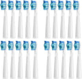 Replacement Electric Toothbrush Head Bristle Brush Refill Compatible with Fairywill FW-D1/FW-D3/FW-D7 Toothbrush Refills(20 PCS WT)