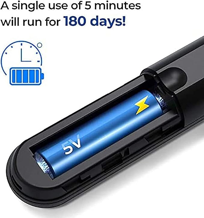 Ear and Nose Hair Trimmer Clipper - Professional Painless Eyebrow and Facial Hair Trimmer for Men and Women Battery-Operated Waterproof Dual Edge Blades for Easy Cleansing