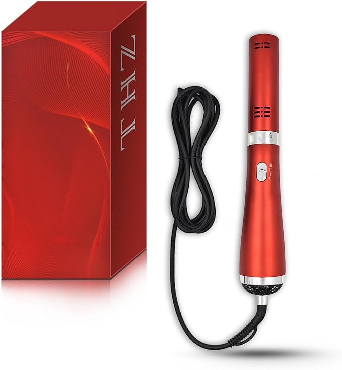 Generic Terahertz (THZ) Therapy Instrument Terahertz Blower Device Temp Adjustable Therapy Wand Promote Cells Regeneration and Relax Muscle for Improve Sleep Eliminate Fatigue Red