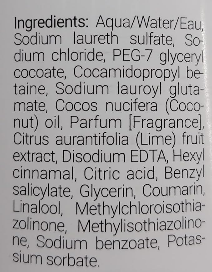 BODY WASH Coconut Oil 33.8 fl oz (1000ml) Hydrating Vegan Friendly Pack of One