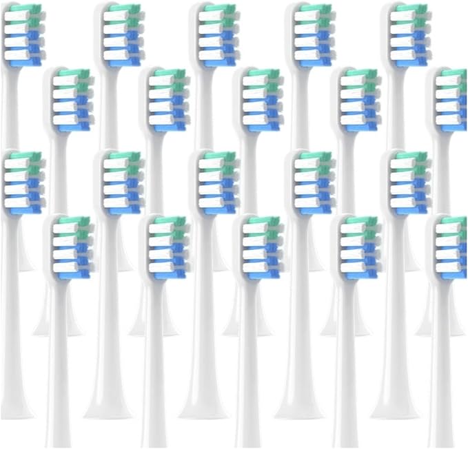 20/50PCS Compatible for Replacement C1 Sensitive Clean Whitening Brush Soft Bristle Sonic Electric Toothbrush Nozzles(50Clean)