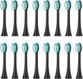 Replacement Toothbrush Heads Compatible for APIYOO P7/Y8/G7/T10/T9 Head Soft Bristles Nozzles(16PCS Black)