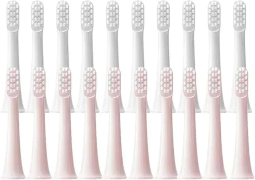 10PCS Compatible for T100 Replacement Brush Heads Toothbrush Soft Bristle Nozzles(10Pink)