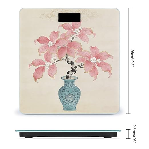 Dan Ye Qi Bai Smart Scale for Body Weight Digital Bathroom Scale Toughened Glass Weight Scale with Large LCD Backlight Display High Precision Scales Weighing Machine