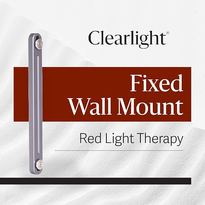 Clearlight RED Light Therapy Fixed Wall Mount – Stainless Steel Space-Saving Compatible with CORE &amp Full Body Towers