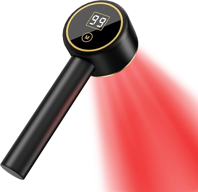 UTK Red Light Therapy for Body Pain Relief 470:660:850:940nm Wavelengths Red Lights Handheld Infrared Light Therapy Wand Infrared Therapy for Joints Muscle Recovery