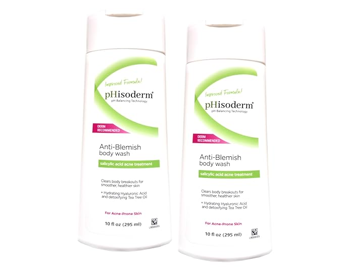 Phisoderm Clean Anti-Blemish Body Wash 10 Fluid Ounce (Pack of 2)