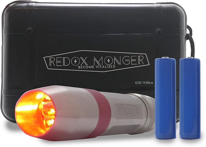 Max Power Tri 3W LED - Red Light Therapy and Infrared Light Therapy Device - Peak Absorption and Optimal Therapeutic Power Wavelengths 620 nm &amp 660 nm &amp 820 nm (Red Deep-Red Infrared)