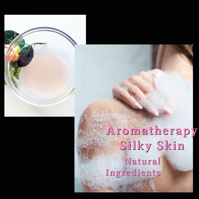 shamarwyn Body Wash Rose and Peppermint Natural Organic Hydrating with Aloe Vera &amp Acaí Fruit Oil 8oz