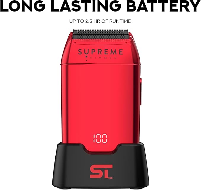 Supreme Trimmer Crunch STF602 – Waterproof Double Foil Shaver for Men | 150 Min Runtime Wet/Dry Cordless &amp Corded Electric Razor | Hypoallergenic Foils for Face Head &amp Stubble