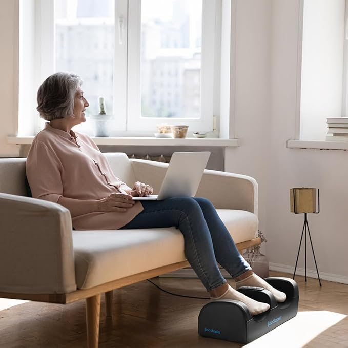 REATHLETE FOOTTOPIA Foot Massager Machine with Heat | Foot and Calf Massager | Ultimate Feet Massager for Pain Relief and Circulation Boost | Deep Tissue Massager