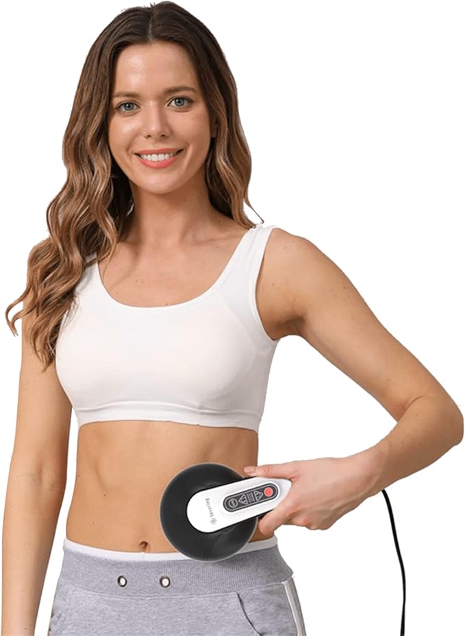 Cellulite Massager with 8 Interchangeable Heads Body Sculpting Machine for Lymphatic Drainage and Vibrating Fat Cellulite Remover Portable and Easy to Use for Men and Women at Home