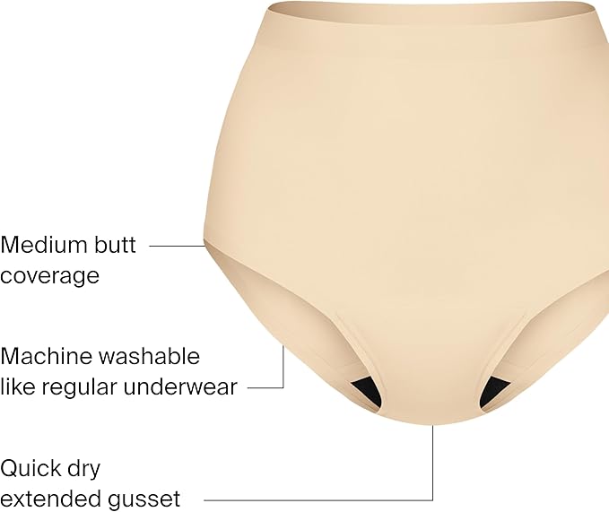 KNIX Super Leakproof High Rise Period Underwear for Women Machine Washable Reusable (1 Pack)