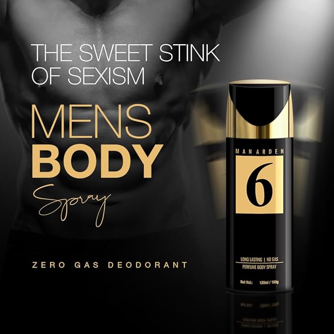 Man Arden #6 Deodorant No Gas Deo for Men Long Lasting Ultra Luxury Perfume Body Spray 120ml