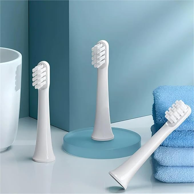 Compatible For Xiaomi Electric Toothbrush HeadCompatible For MijiaSonic T100 Replacement Brush Head MES603 Soft Bristle Universal(T100-PK-6Pcs)