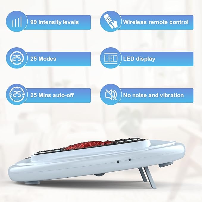 OSITO Foot Circulation Stimulator-FSA HSA Approved Foot Circulation Promoter Device Pulse EMS &amp TENS Foot Nerve Stimulation Massager- Boost Circulation Relief of Neuropathy Pain and Body Pains