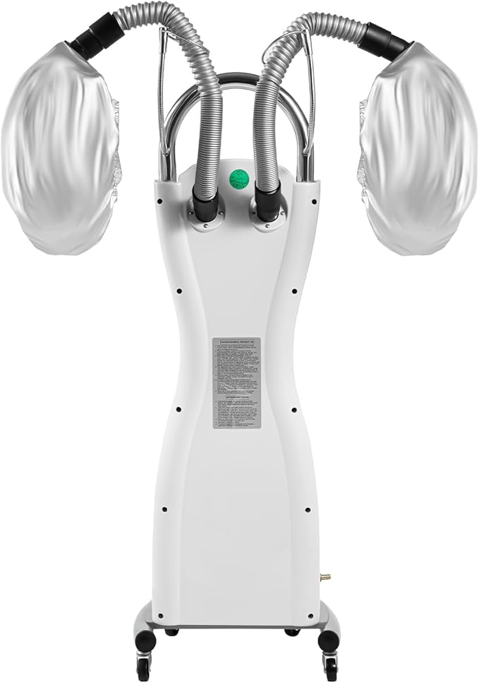 Hair Steamer Professional Hair Salon SteamerHair Steamer with Temperature and Time Adjustment (700W White)