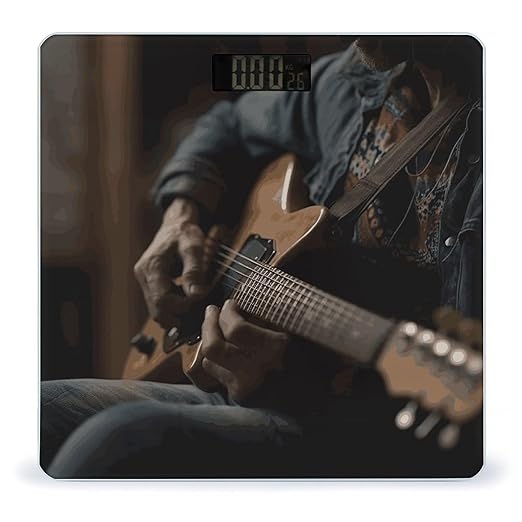 Guitar Player Bathroom ScaleHighly Accurate Digital Weighing Machine for People Bright LED Display Weight Scale for The Aldult Home Use