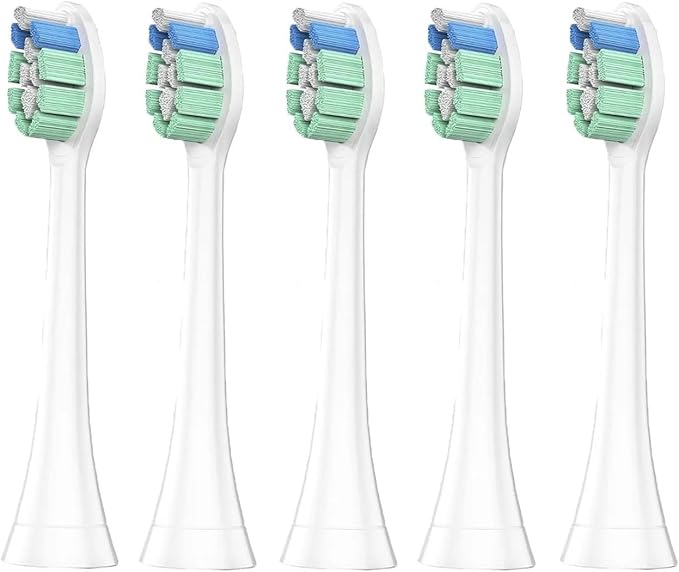 5/10Pcs Replacement Toothbrush Heads Compatible with Sonicare Soft Electric Brush Head 4100 6500 6100 7500(5pcs)