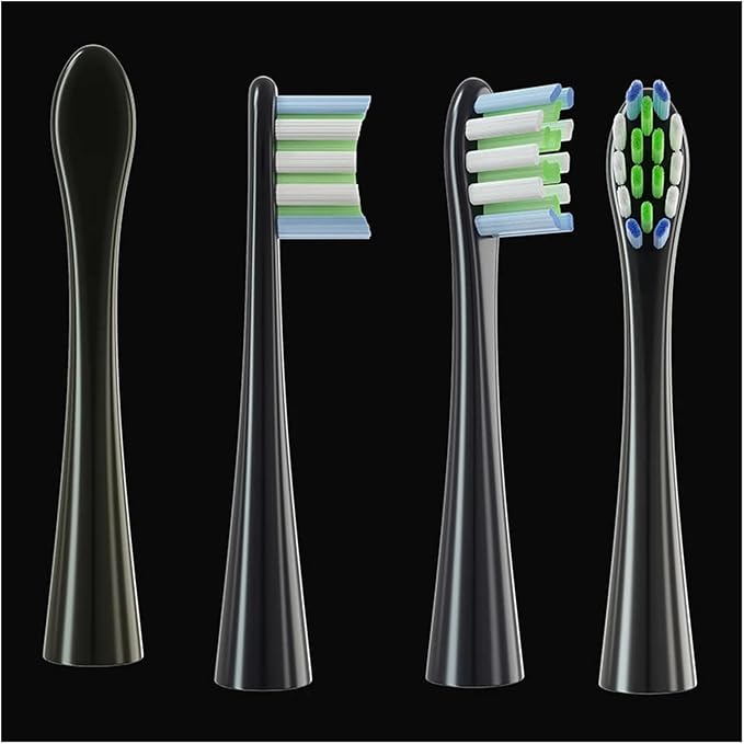 12pcs Replacement Brush Heads Compatible for X/X PRO/ Z1/ F1/ One/Air 2 /SE Toothbrush Soft Bristle Nozzles(12White)