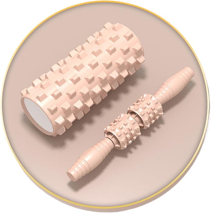 Yoga Fitness Workouts Massage 瑜伽柱套装 Foam Roller SetMassage Roller Stick泡沫轴3件套瘦小腿泡沫滚轴按摩棒 Leg Arms Back Calves Roller Massage Roller Stick 5色可 HomeOffice Body Electric Massagers