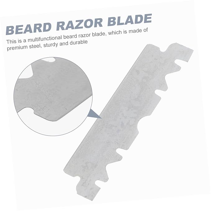NOLITOY 400pcs Single Face Razor Blades for Men Stainless Steel Shaving Blades Precision Barber Cutter for Smooth Shaving and Grooming for Hairdressing and Eyebrow Trimming