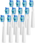 12/16/20PCS Electric Toothbrush HeadsCompatible for with D7/D8/FW507/FW508/FW551/917/959/Moderately Soft Bristles Brush(12pcs White)