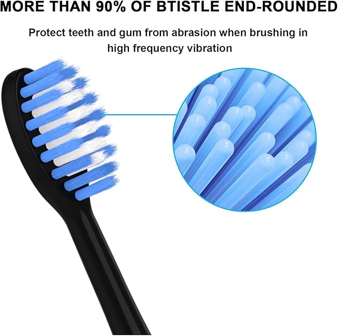 Compatible for Vibrating Electric Toothbrush with Replaceable Head(Gold)