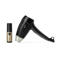 ghd Flight+ Travel Hair Dryer Power Couple ― 1300w Lightweight Powerful and Compact Blow Dryer (Black) with Bodyguard Travel Heat Protection Spray for Hair (1.7 fl. oz.)